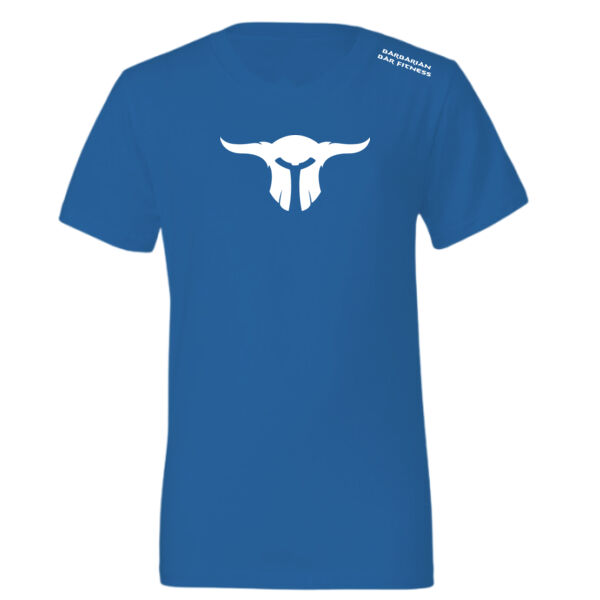 Kids Barbarian Bar Fitness Shirt (Columbia Blue) Thumbnail