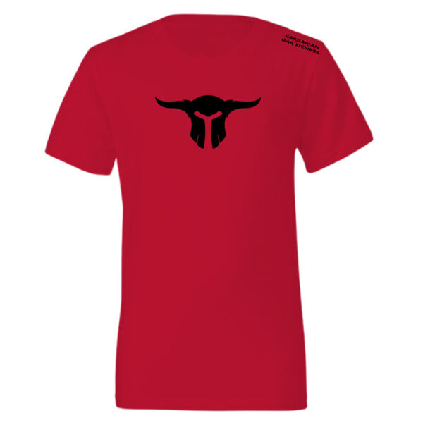 Kids Barbarian Bar Fitness Shirt (Red) Thumbnail
