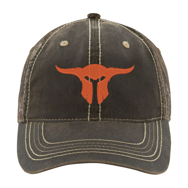 Embroidered Pigment Dyed Camouflage Ball Cap Thumbnail