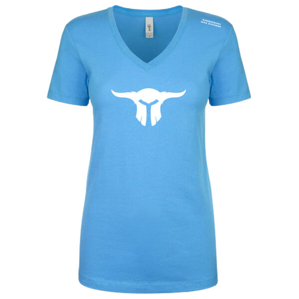 (NEW) Barbarian Bar Relaxed Jersey V-Neck (Turquoise) Thumbnail